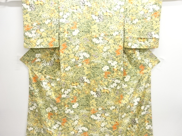 JAPANESE KIMONO / KOMON / FLOWER & PLANT 
